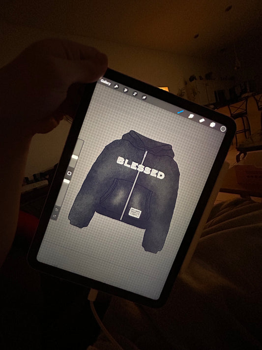 “BLESSED” Zip Up Hoodie